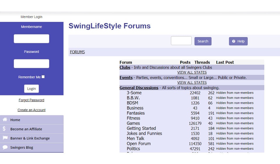 Wie sehen Swinglifestyle-Profile aus und welche Informationen enthalten sie?